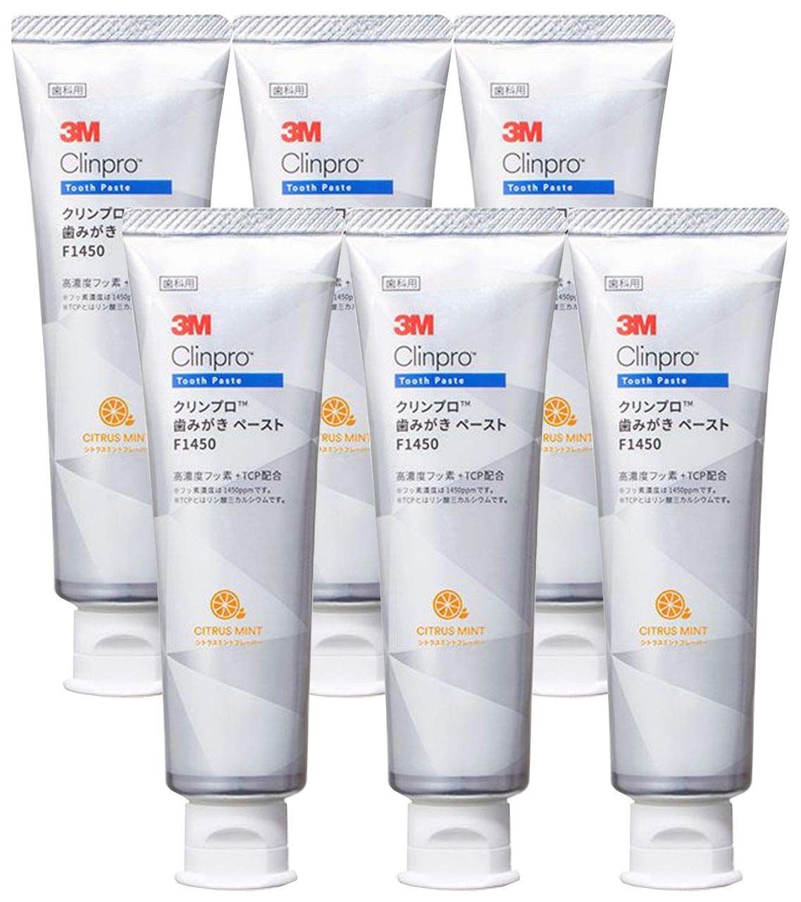 3M クリンプロ 歯みがきペースト F1450 シトラスミントフレーバー 90g ×6本