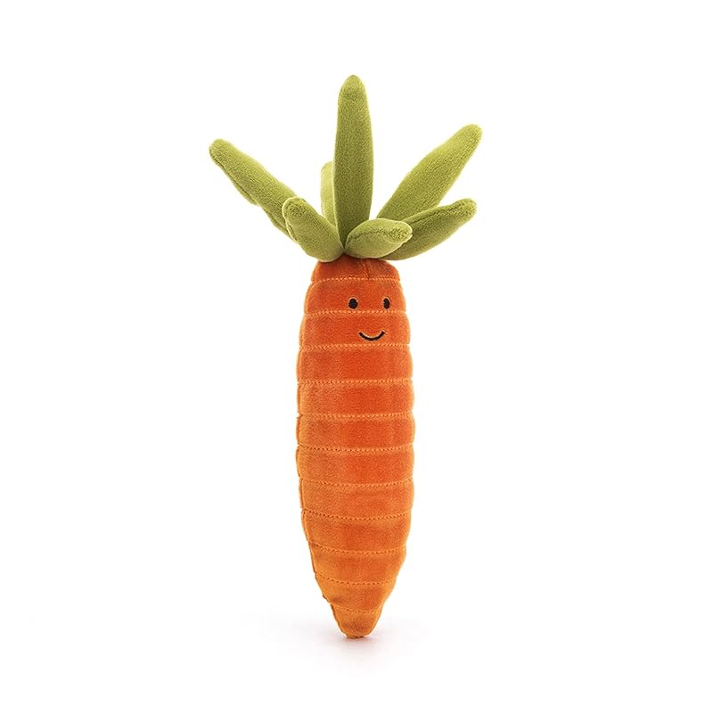 Jellycat Vivacious 野菜 にんじん ぬいぐるみ 6.5インチ - 野菜ぬいぐるみ - 素晴らしいギフトアイデア