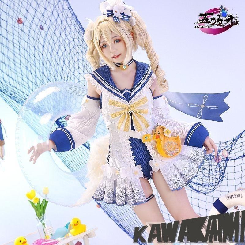 三分妄想　原神　コスプレ　バーバラ　水着　新スキン　新衣装　ウィッグ　靴　追加可