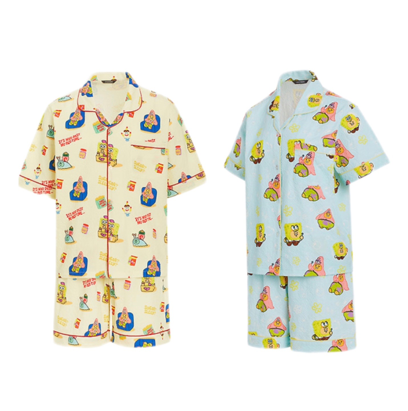 【スポンジボブコラボ】半袖パジャマ　夏用パジャマ