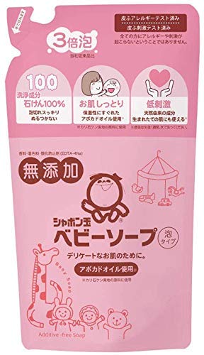 シャボン玉石けん ベビーソープ泡タイプ 詰め替え ４００ｍｌ4個