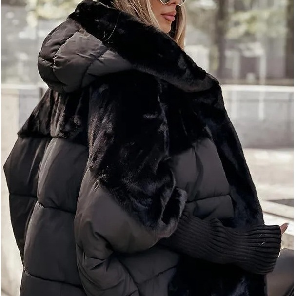 2025年秋冬 女性用 ルーズ 新作 パッチワーク 高級な質感 綿入れ ジャケット アウター