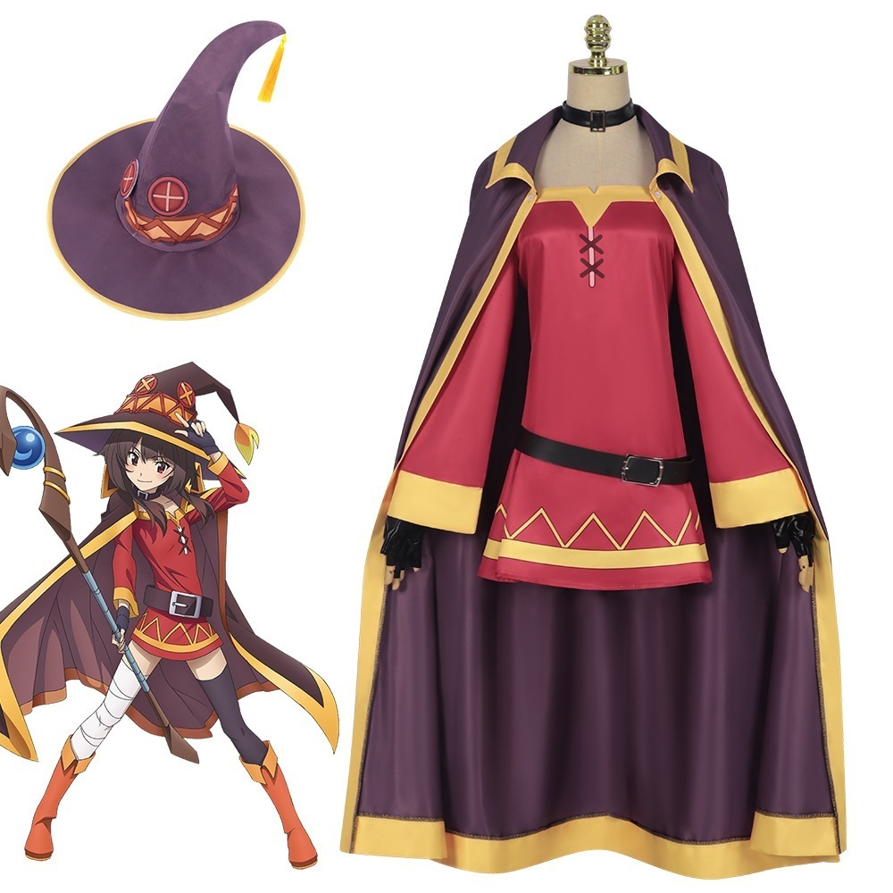素敵な世界に祝福のコス服恵コスプレ衣装ハロウィンコスプレ衣装魔法のガウンセット