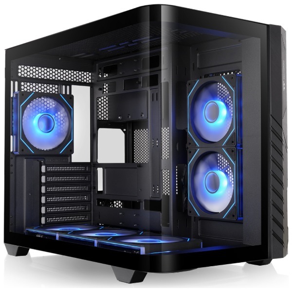 Thermaltake CA-11V-00M1WN-00 ブラック Vision 330 CR ARGB Black ミドルタワー型PCケース メーカー直送