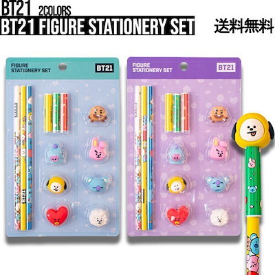 BT21 Figure Stationery Set 公式 グッズ 鉛筆 キャップ フィ...のサムネイル