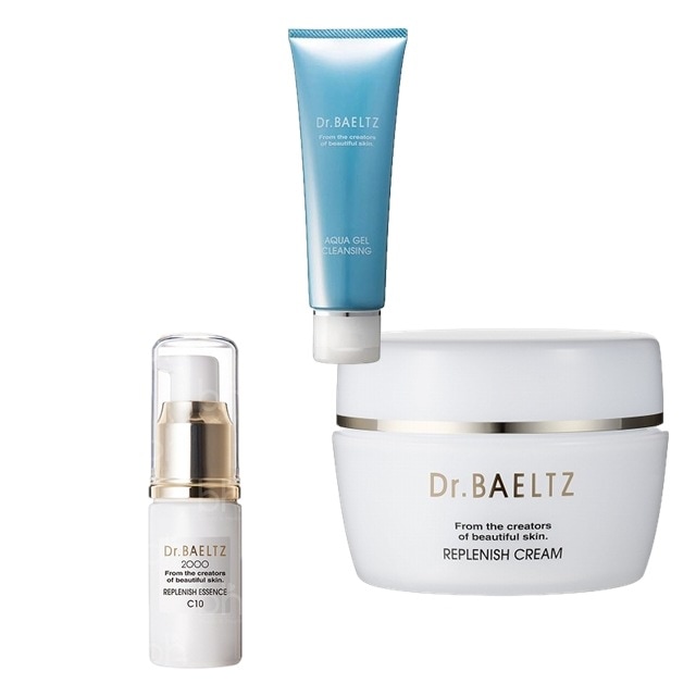 [国内正規品]リプレニッシュクリーム 40g とリプレニッシュエッセンスC10 20ml とアクアジェルクレンジング 130g スキンケアコフレ うるおい ふっくら肌 みずみずしい ジェルクリーム