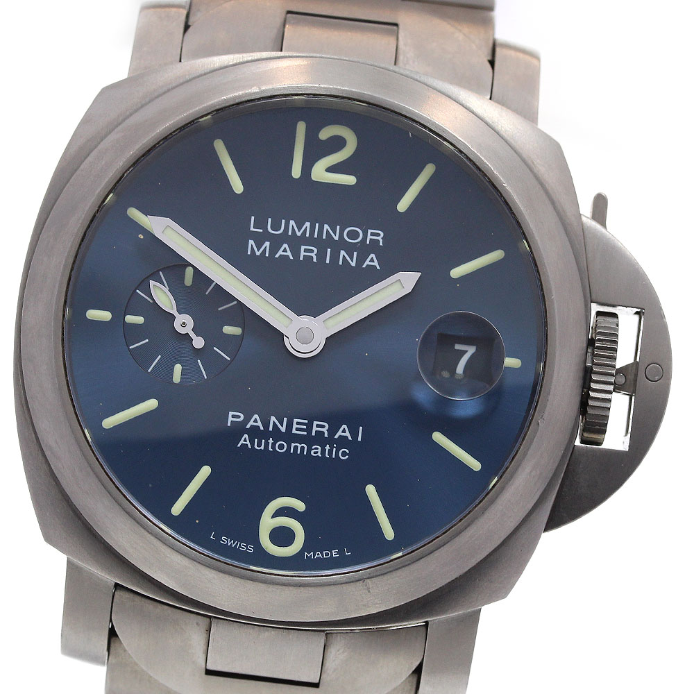 パネライ PANERAI PAM00283 ルミノール マリーナ デイト 自動巻き メンズ _837779【中古】