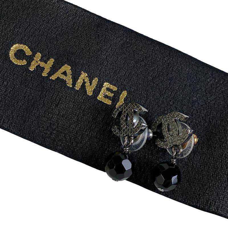 【最終処分SALE】CHANEL シャネル ココマーク E14V スイングピアスシルバー K-6251
