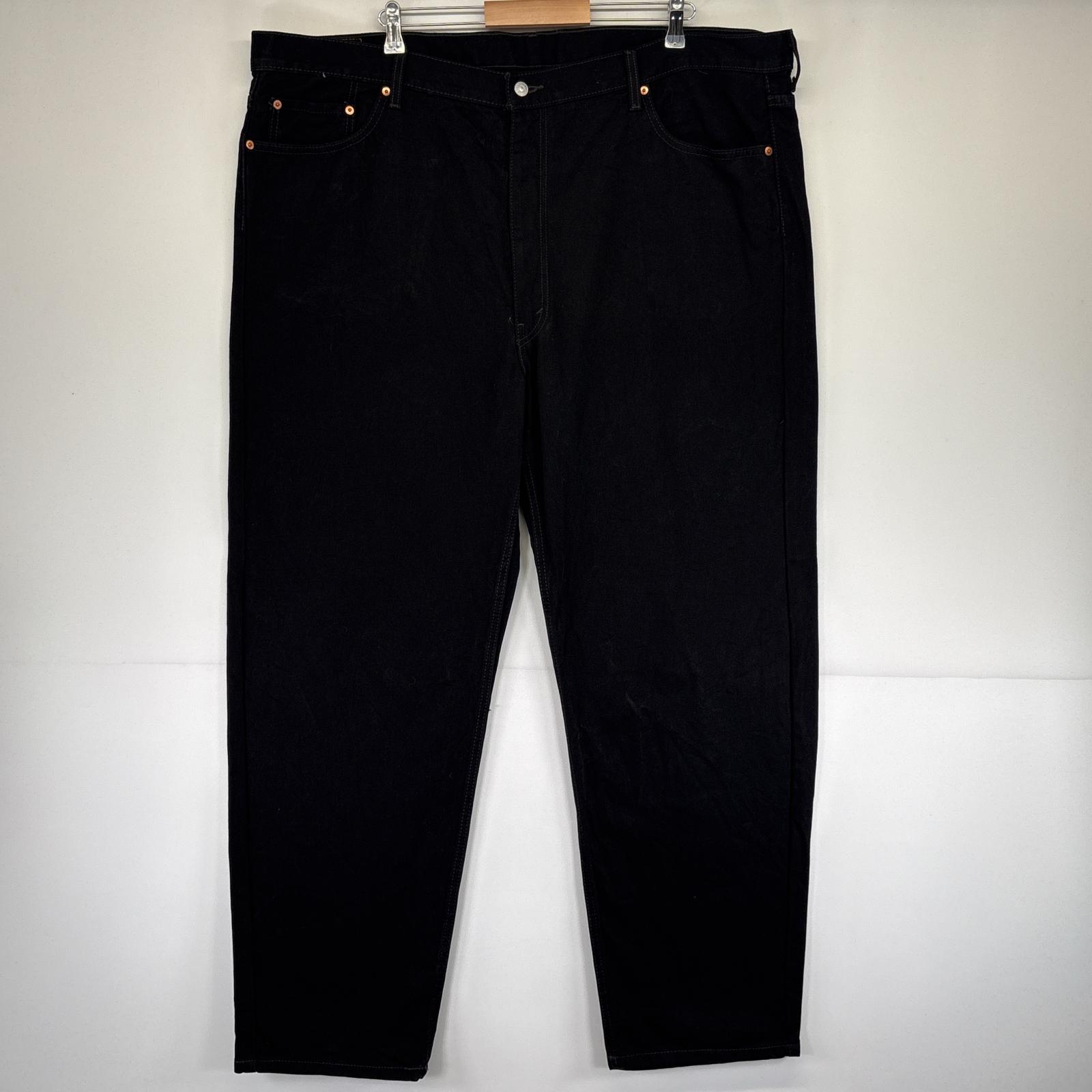 古着 デニムパンツ 550 テーパード 大きいサイズ 5ポケット ジーンズ ジーパン w48 L34 ブラック メンズ