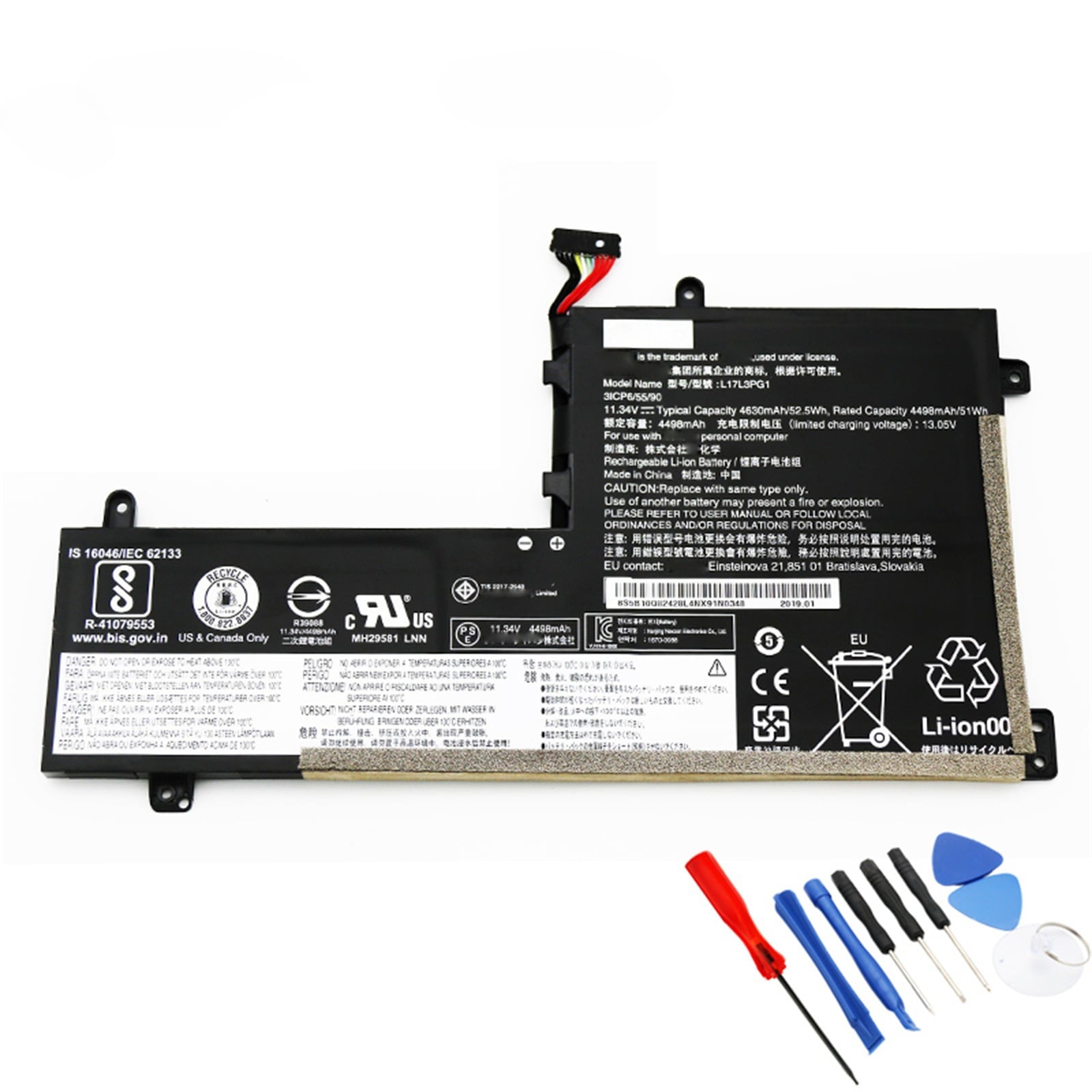 L17L3PG1 電池・Lenovo/ThinkPadノートパソコン互換 52.5Wh/4630mAh Legion Y7000-1060 Y7000 Y7000P 2018/2019 Y530 Y5