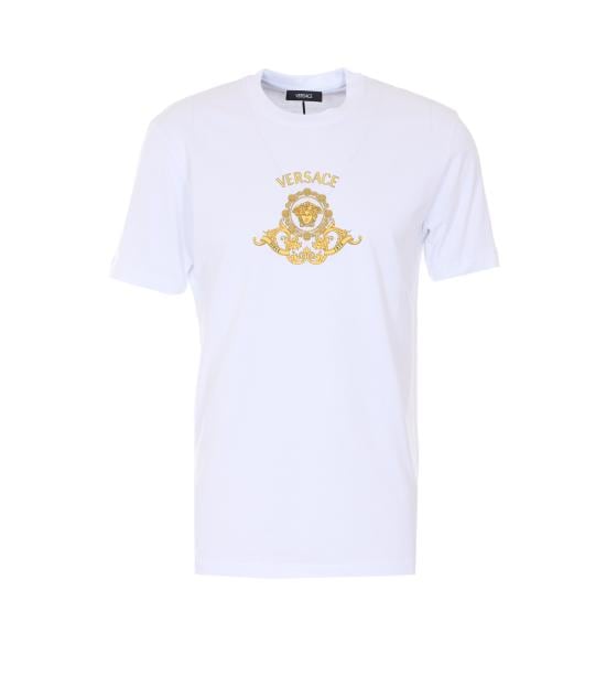 VERSACE Men T-Shirts 1013944 1A167041W000 White
