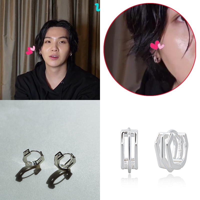 [BTSシュガー着用]Times Earrings by Silver925