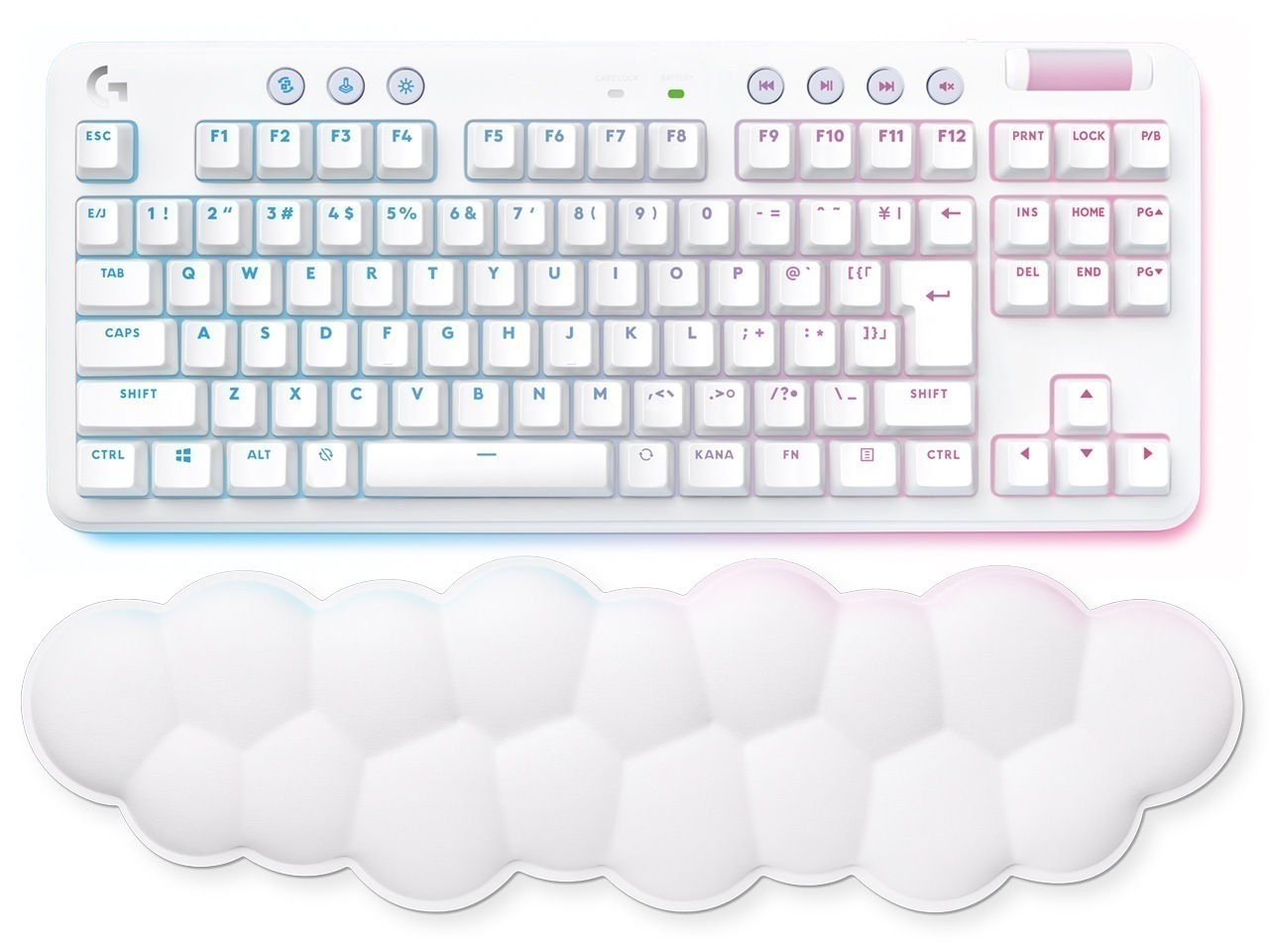 G715 Wireless Gaming Keyboard-Tactile G715WL-TC [ホワイトミスト]ゲーミングキーボード＋リストレスト ワイヤレス