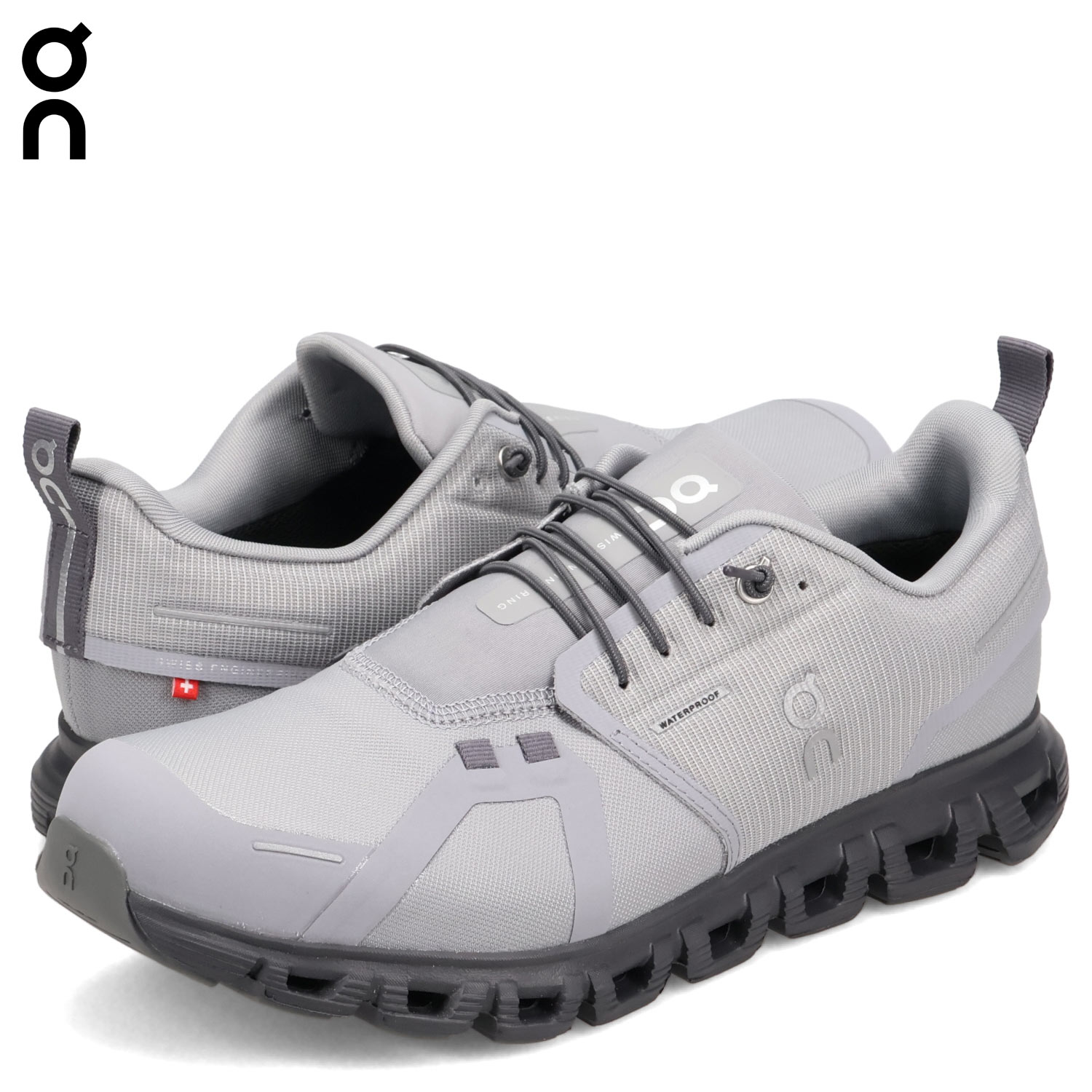 スニーカー クラウド 6 ウォータープルーフ メンズ グレー 3MF10063030