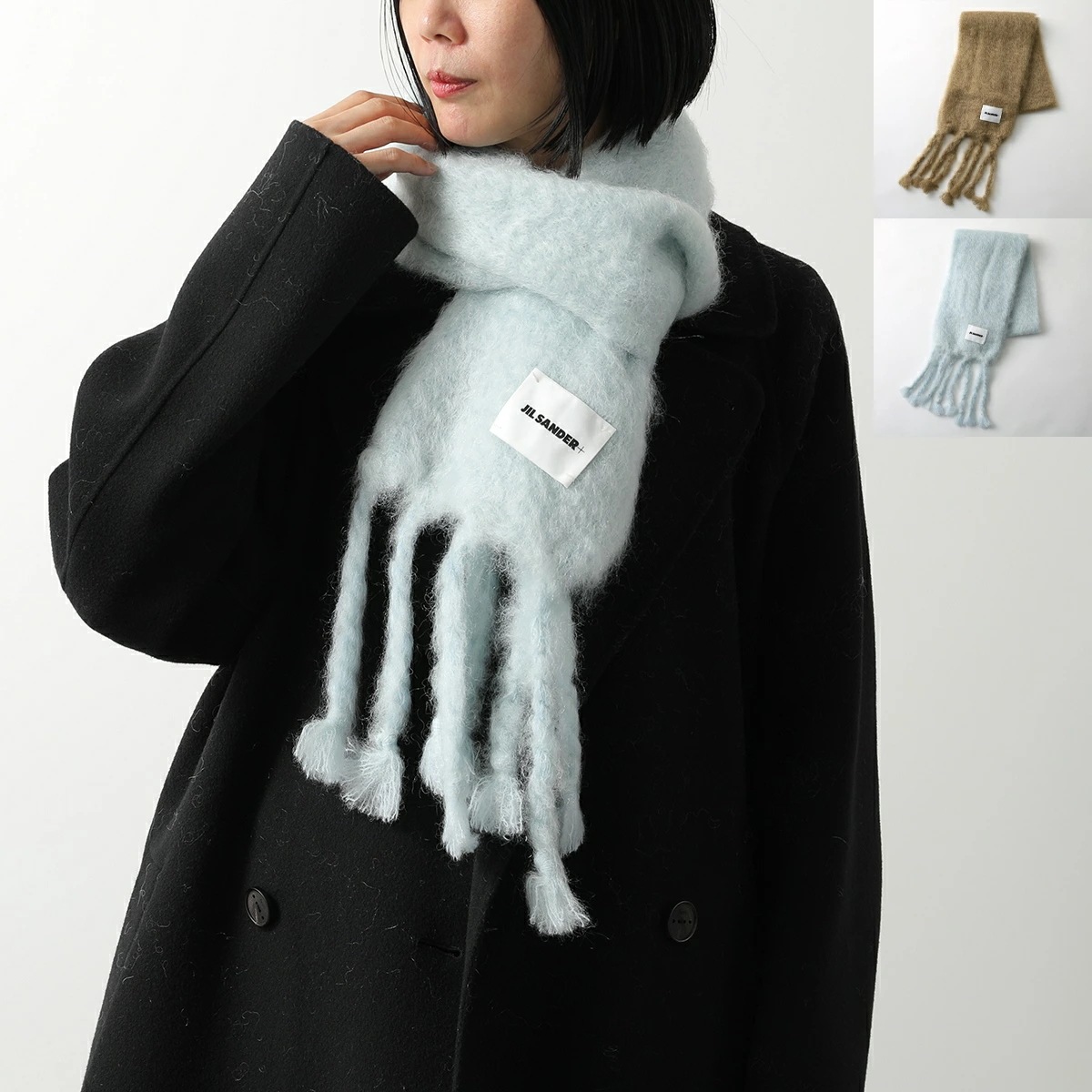 JIL SANDER+ ジルサンダー プラス マフラー J40TE0132 J40041 レディース フリンジ ウール モヘア ストール カラー4色