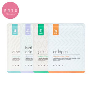 [Its Skin/イッツスキン ] マスクシート17g x 10枚 /アロエリラックス/コラーゲン/緑茶/ヒアルロン酸/ Mask 4 types 10pcs