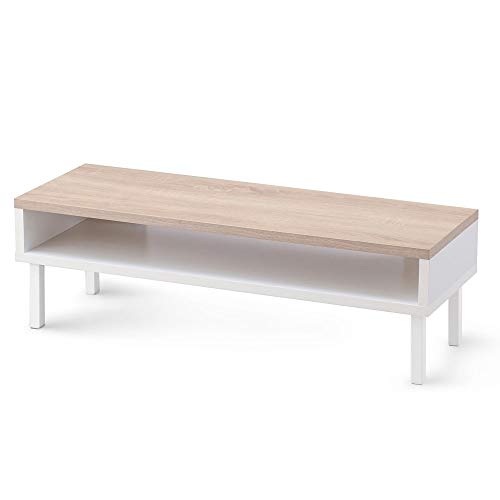 色：b)ホワイト 【26-40型推奨】 アイリスオーヤマ テレビ台 ウッドAVボード 幅95.0*奥