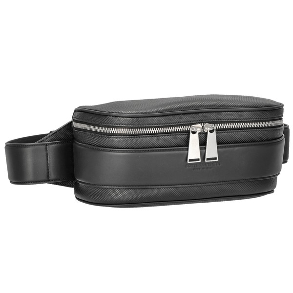 BOTTEGA VENETA 578140-VMAW1-1000 MARCOPOLO ボッテガヴェネタ マルコポーロ ボディバッグ PVC/カーフレザー ブラック/シルバー