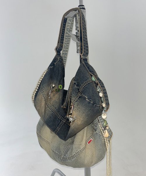 【2タイプ】 Washed Denim Duffle Bag 9,749円