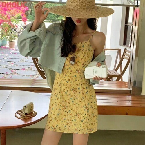 [メガ割りSALE]花柄ミニキャミワンピース・v000576 4,733円