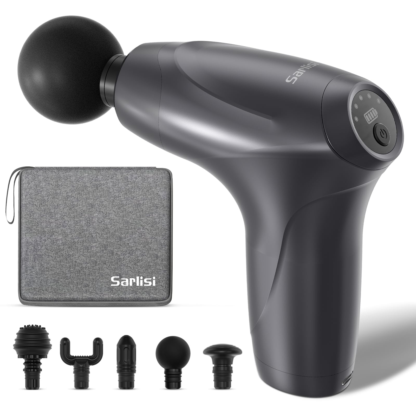 筋膜リリースガン【2024最新型】ハンディガン きんまくリリース 電動ガン 人気 5段階強力振動 筋膜リリース 筋膜ガン リリースガン ミニ 380g 軽量 静音 Type-C充電式 2000mAh*