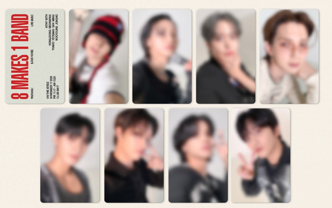 ATEEZ 2025 SEASONS GREETINGS X KQSHOP YES24 予約販売トレカフォトカード特典付き