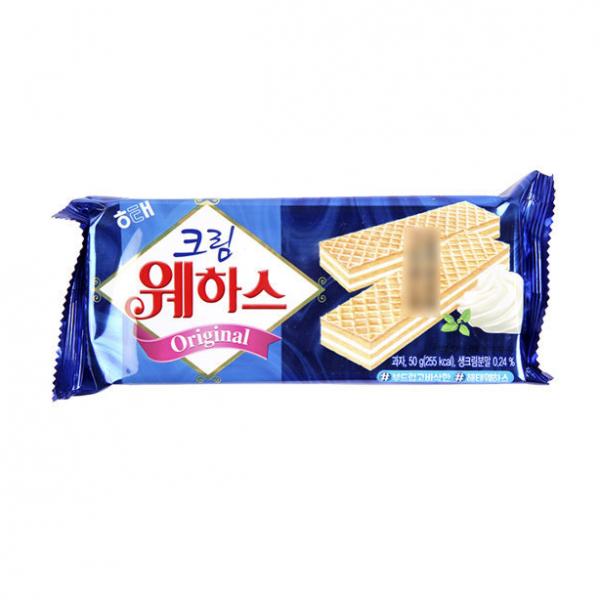 ヘテ ウエハースクリーム 50g x 20個 해태 웨하스크림 50g x 20개
