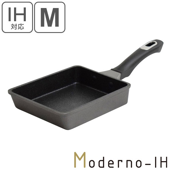 卵焼き器 中 テフロン加工 モデルノIH IH対応 （ ガス火対応 玉子焼き器 たまご焼き器 ）