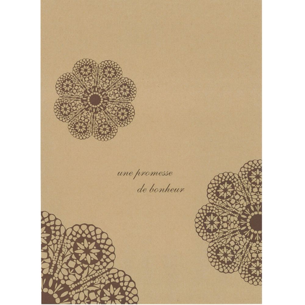 （まとめ買い）ササガワ ギフトバッグ 平袋（紙袋） レースィ 180x250mm 100枚入 50-1512 [x3]