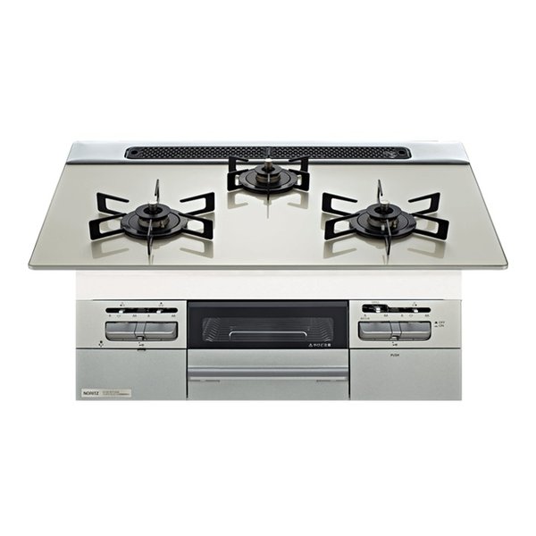 Fami ビルトインコンロ 都市ガス12A13A/75cmタイプ/ムーンシルバーガラストップ N3WV7RWTP2SI 12A13A