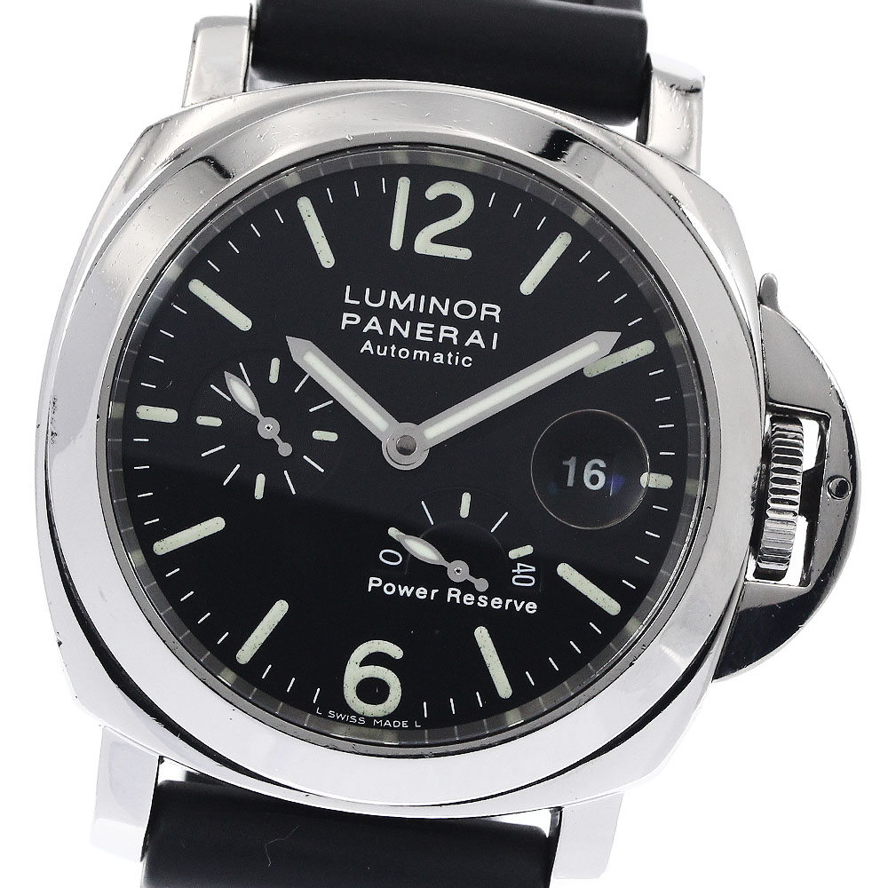 パネライ PANERAI PAM00090 ルミノール デイト パワーリザーブ 自動巻き メンズ _885953【中古】