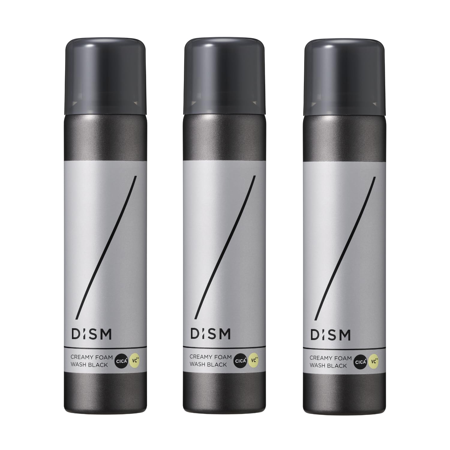 DISM ディズム クリーミーフォームウォッシュ ブラック 洗顔 毛穴 毛穴パック 泥パック ビタミンC CICA 泡洗顔 洗顔フォーム メンズ レディース 男女兼用 120g（約1～1.5か月分）×