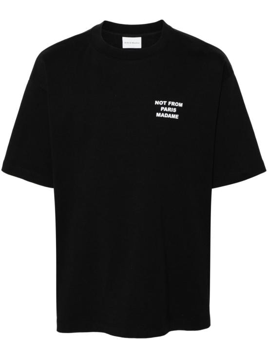 DROLE DE MONSIEUR Men T-Shirts PERMTS203CO002 BL Black