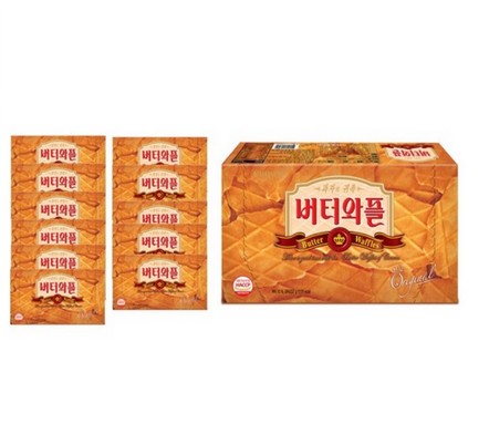 [韓国菓子倉庫] バターワッフル (237g) [12個]