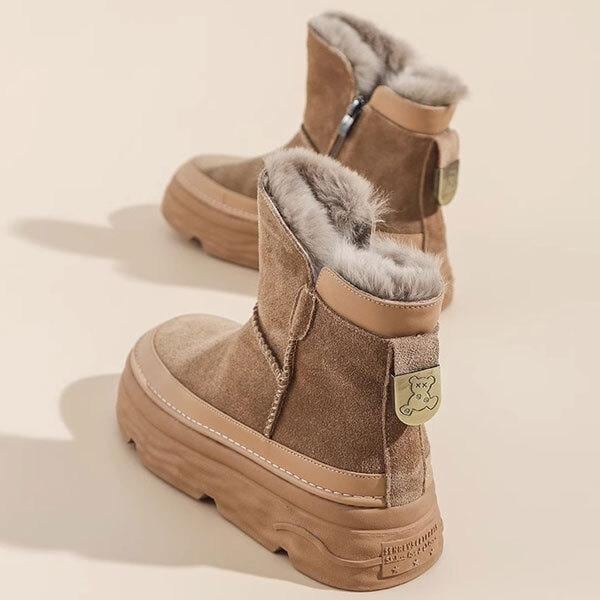 防寒 保温 裏起毛 スノーブーツ レディース ブーツ ショートブーツ ムートンブーツ ハイカットシューズ 厚底ブーツ おしゃれ 暖かい 秋冬
