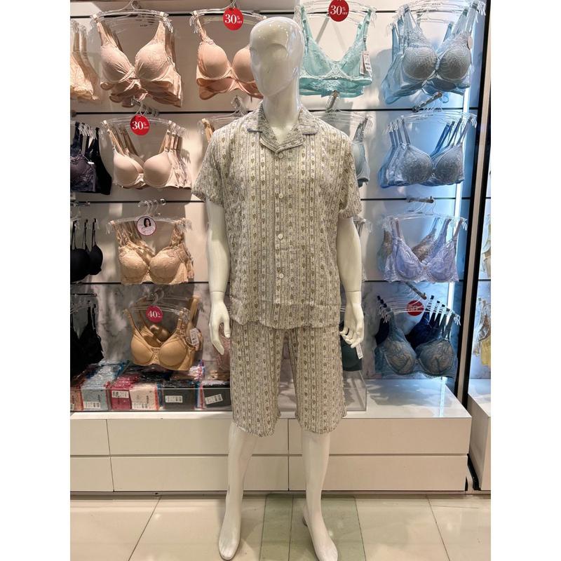 [釜山店] アンティークフラワープリント男性パジャマセット MP6039B SORA