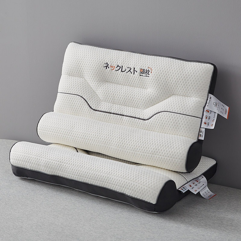 頸骨脊椎を支援した睡眠防止枕のためのニットラテックス逆牽引枕学生寮の枕カア