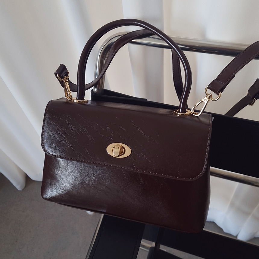 パージソン クラシック トップハンドル ショルダーバッグ