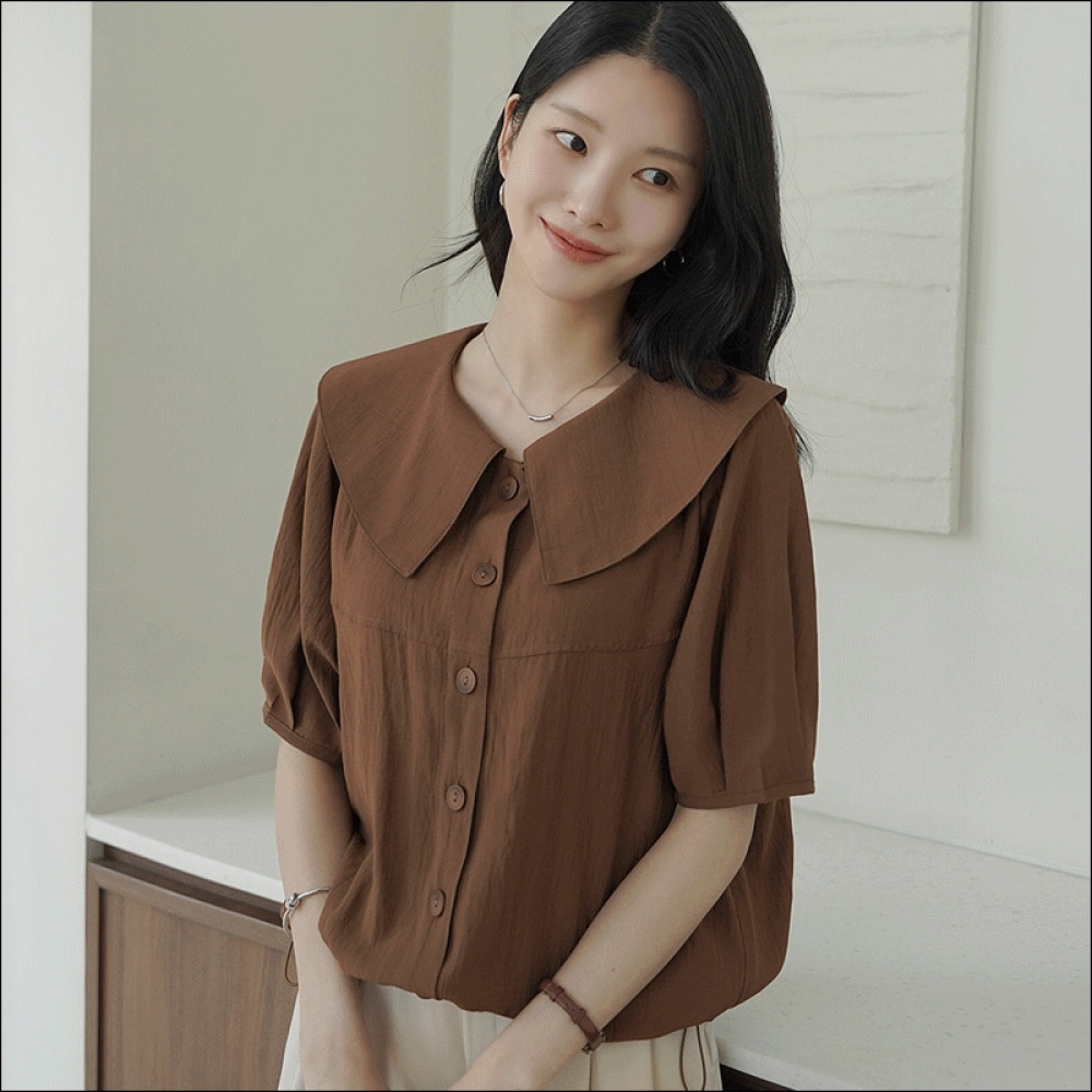 クリック&ファニー メルチンカラ ストリングブラウス