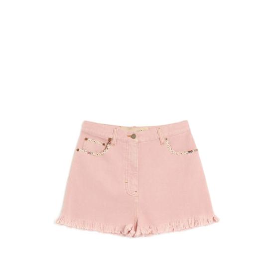 VALENTINO GARAVANI Women Denim Shorts 8B3DDB8S9Y9 O45 PINK