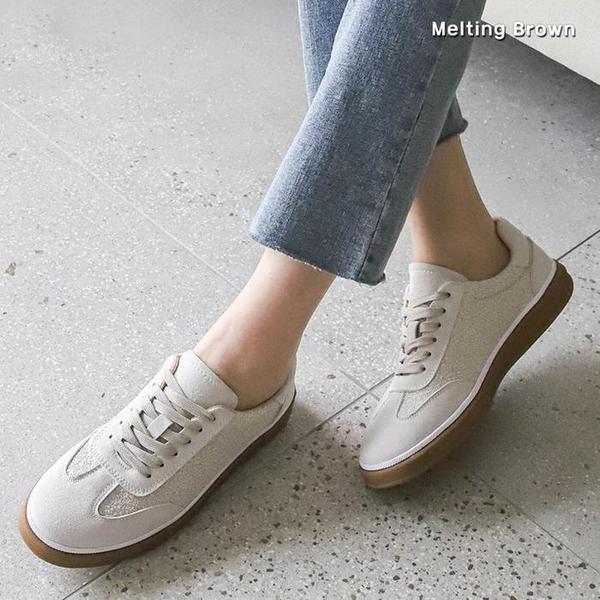 女性用牛革スニーカー SS58