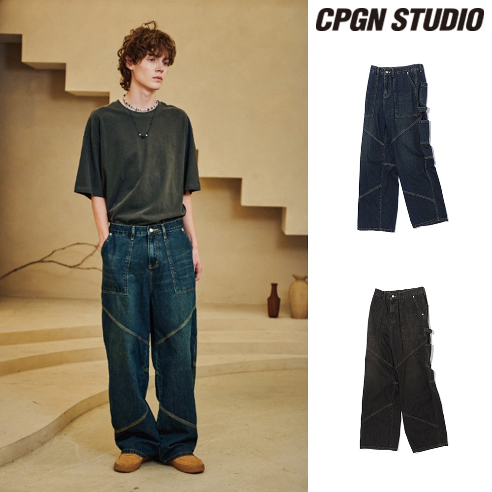 【CPGN STUDIO】 Diagonal Jolge Carpenter Pants