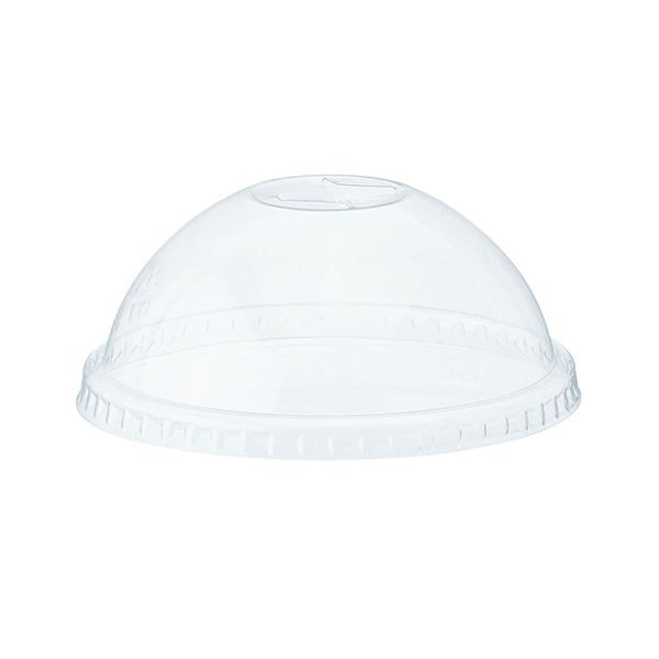 シモジマHEIKO 透明カップ A-PET ドーム蓋 口径92mm 穴なし #0045260111セット（1000個：50個×20パック）
