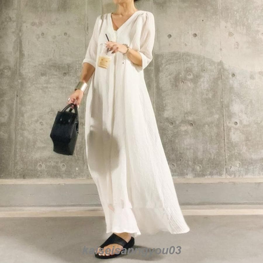 安い商品 今日だけ シャツワンピース シャツ ワンピース レディース 長袖 半袖 七分袖 春夏 綿 白シャツ ロングシャツ ロングワンピース きれいめ ミモレワンピ 30代 40代 ギフトポイント