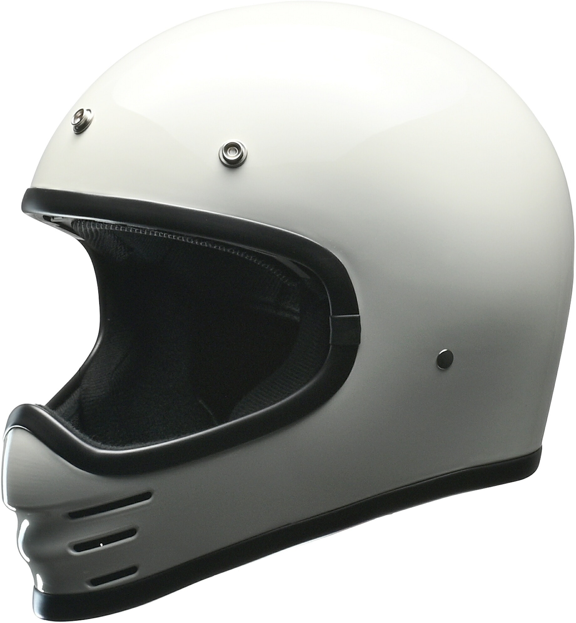 リード工業 (LEAD) バイク用 フルフェイス スクランブラーヘルメット RUDE (ルード) ホワイト フリーサイズ (57-60cm未満)
