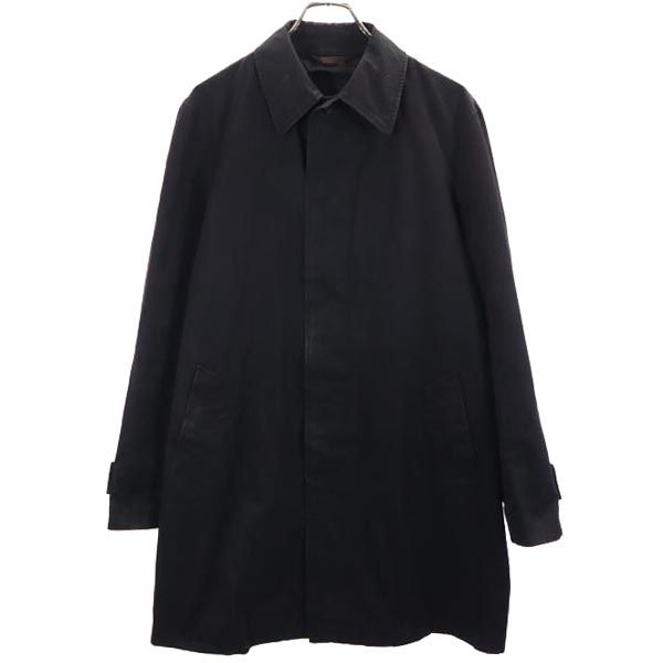 Paul Smith カシミヤ ステンカラーコート ブラック XLX カシミヤ チェスターコート