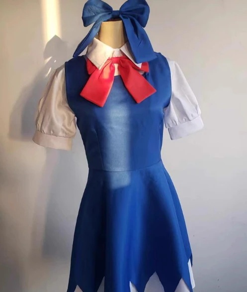新作入荷チルノ コスプレ衣装 男女共用 撮影用 ユニフォーム 舞台演出服 クリスマス仮装