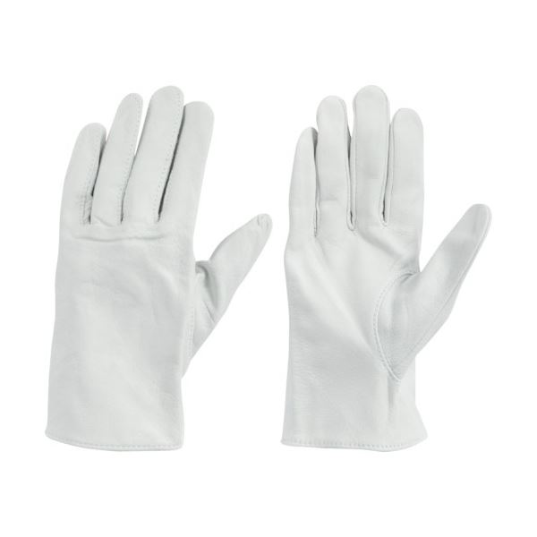 （まとめ）東和コーポレーション 牛表革 クレスト L ホワイト 472-L 1双 [x3セット]