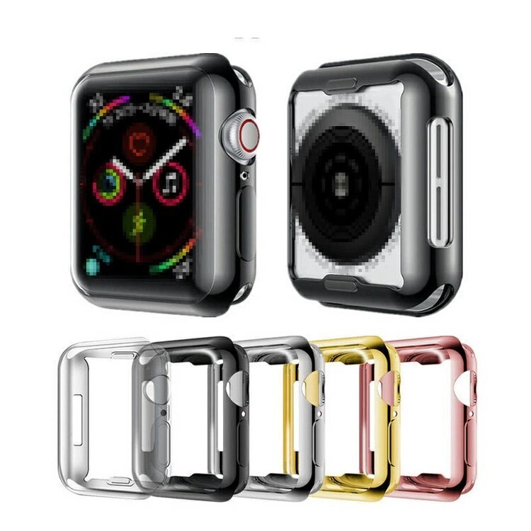 新しい到着 Apple 人気 おしゃれ ソフトカバー シリーズ7 アップルウォッチ 鏡面加工 メタル調 TPU 41mm/45mm メッキ ケース/カバー 7 Series Watch スマートウォッチ用アクセサリー