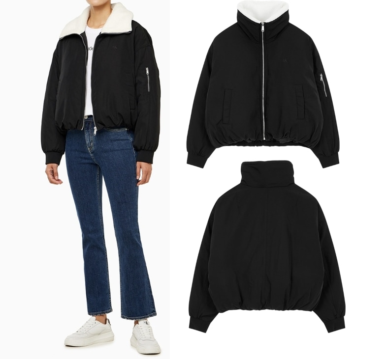 Short Aviator Bomber Down Puffer ( J224592)